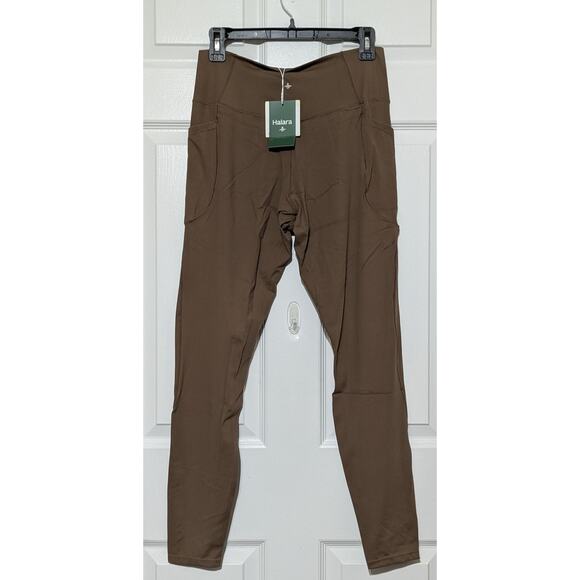 Halara Leggings Womens XL Brown Softlyzero Crossover Full Length Yoga Pockets - Picture 6 of 12